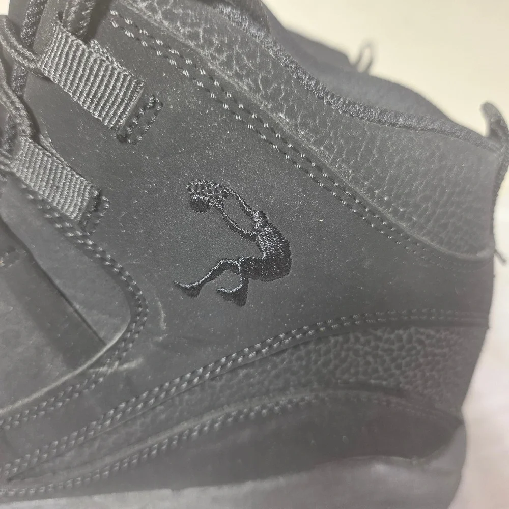 Shaq Fullpress Mens Basketball Shoes Triple Black High Top Sneakers 99887 SZ 12